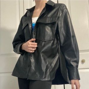 ZARA faux leather jacket in women’s size XS